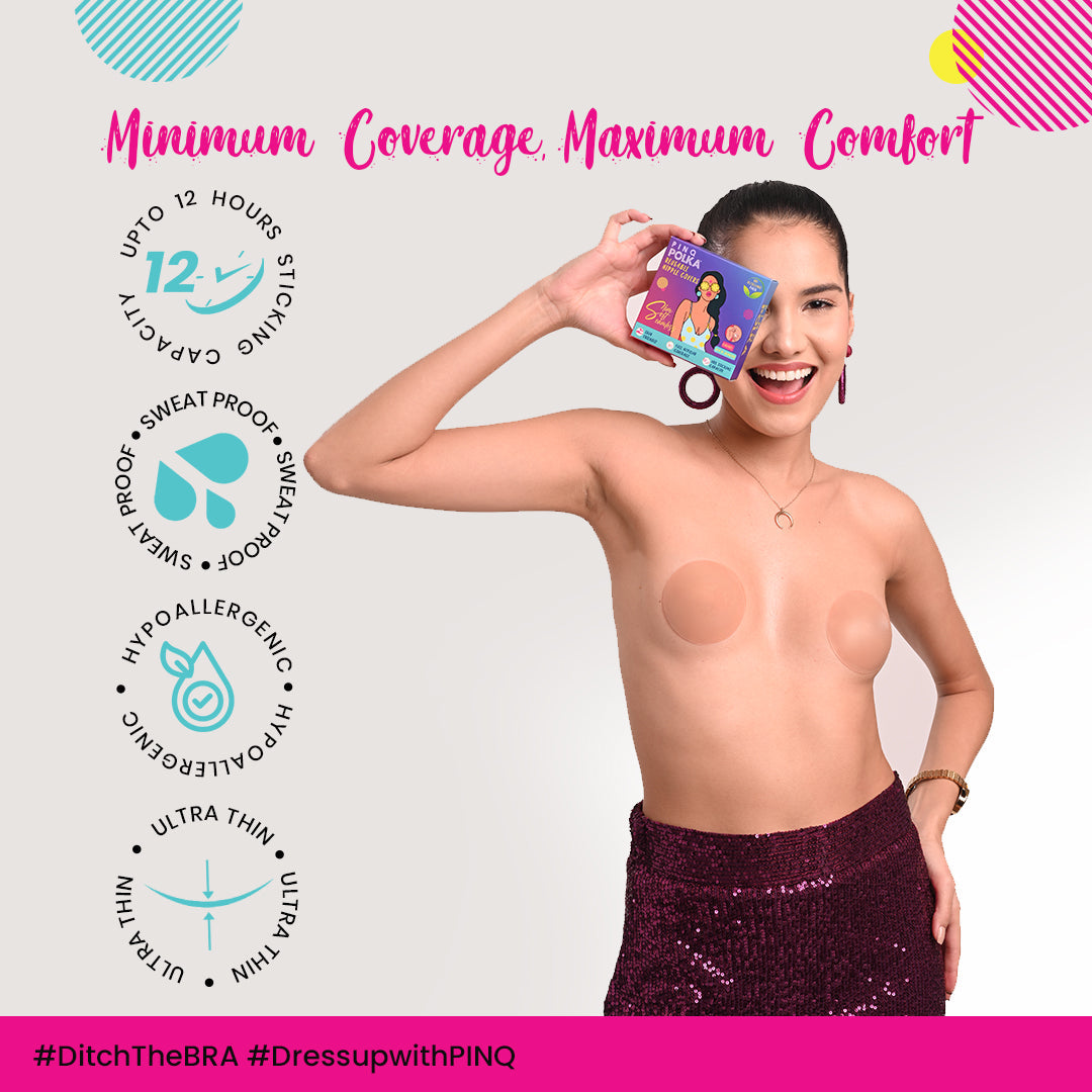 No Glue Reusable Nipple Covers