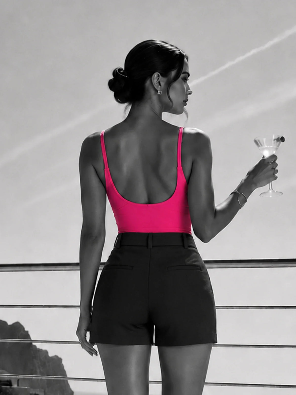 Neon Pop Body Suit- Hot Pink